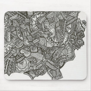 Schwarzes abstraktes mousepad