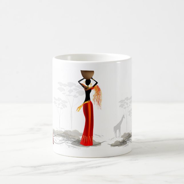Schwarzes Afrika Tasse (Mittel)