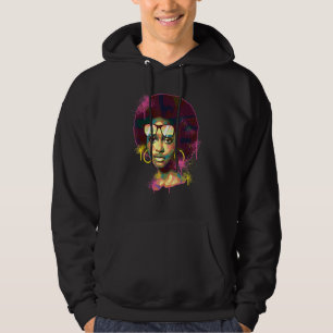 Schwarzes Afro Königin Melanin Farbiges Afrika Süd Hoodie