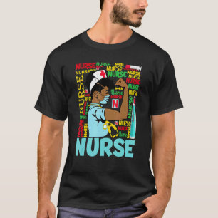Schwarzes Afroamerikanisches Krankenpfleger Cna Ko T-Shirt