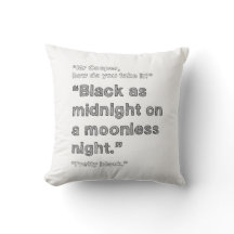 Schwarzes als Mitternacht - DOPPELspitzen-Kissen