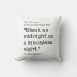Schwarzes als Mitternacht - DOPPELspitzen-Kissen Kissen