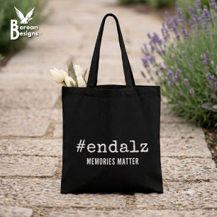 Schwarzes Alzheimer-Bewusstsein Hashtag Beende Alz