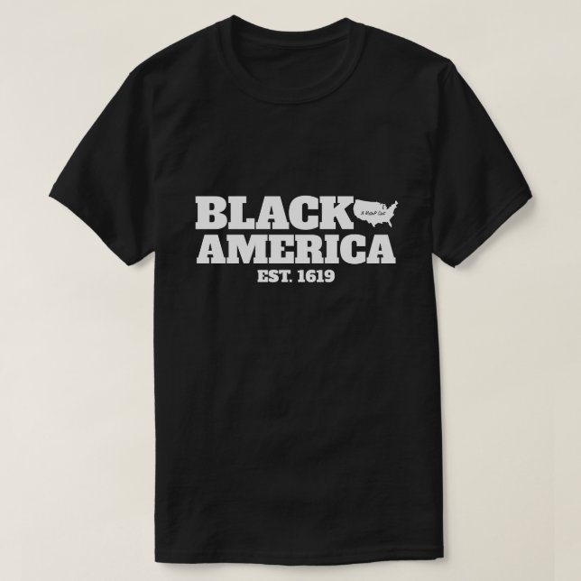 Schwarzes Amerika - Ein MisterP-Shirt T-Shirt (Design vorne)