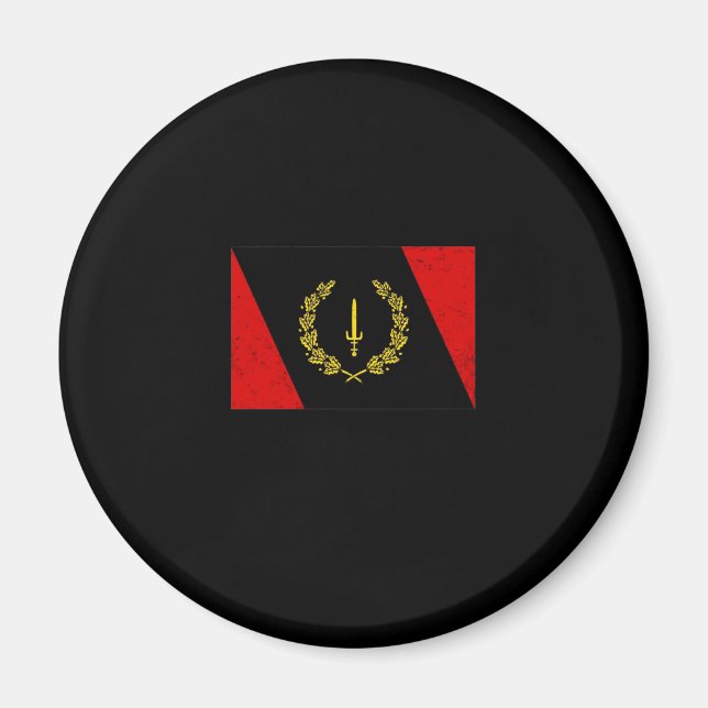 Schwarzes amerikanisches Kulturerbe-Flag 1967 Magnet (Vorne)