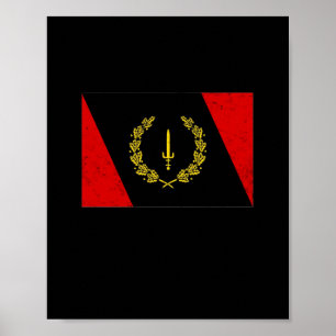 Schwarzes amerikanisches Kulturerbe-Flag 1967 Poster