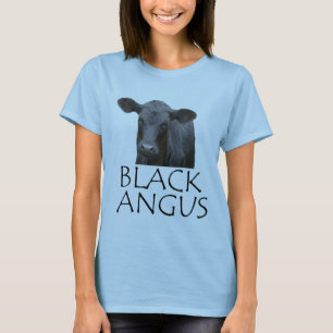 Schwarzes Angus-Kuh-Shirt T-Shirt
