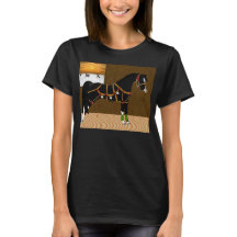 Schwarzes arabisches Pferdeweihnachten