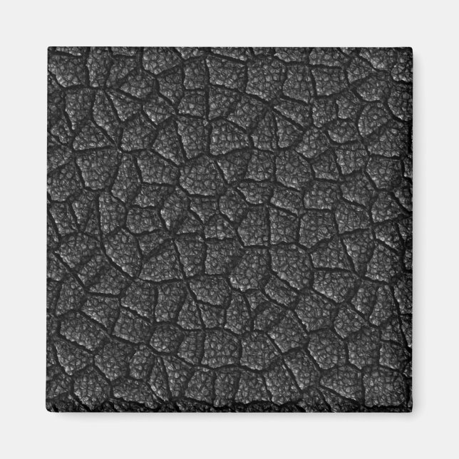 Schwarzes Asphalt Magnet (Vorne)