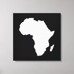 Schwarzes Audacious Africa Leinwanddruck<br><div class="desc">Afrika kartografiert Kontur in Weiß mit Kontrastfarben in Emporio Moffas "Safari"-Palette,  inspiriert durch die wagemutige Abenteuerlust und Wildnis des Kontinents.</div>