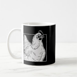Schwarzes Australorp-Huhn - Vintage Farm Art Kaffeetasse