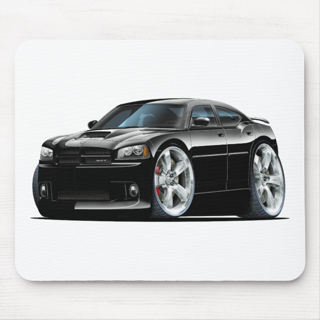 Schwarzes Auto 2006-10 des Ladegerät-SRT8 Mousepad (Vorne)