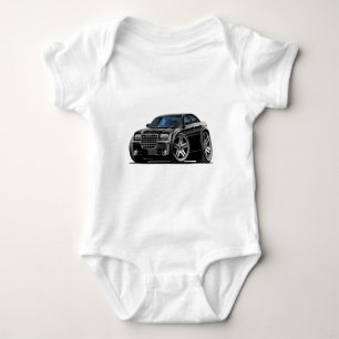 Schwarzes Auto Chryslers 300 Baby Strampler