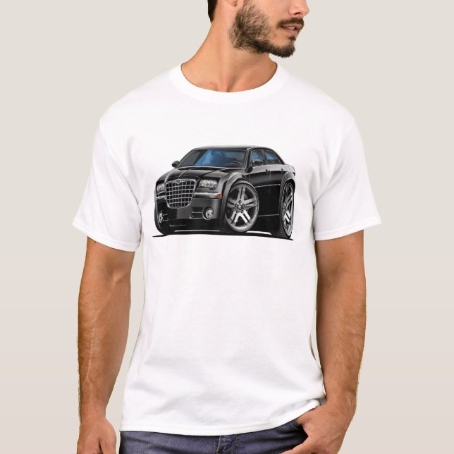 Schwarzes Auto Chryslers 300 T-Shirt (Vorderseite)