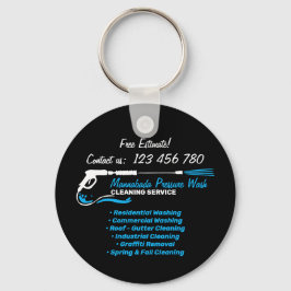 Schwarzes Auto - Detail Druck Power waschen Schlüsselanhänger