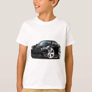 Schwarzes Auto Dodge-Ladegerät Funktelegrafie T-Shirt