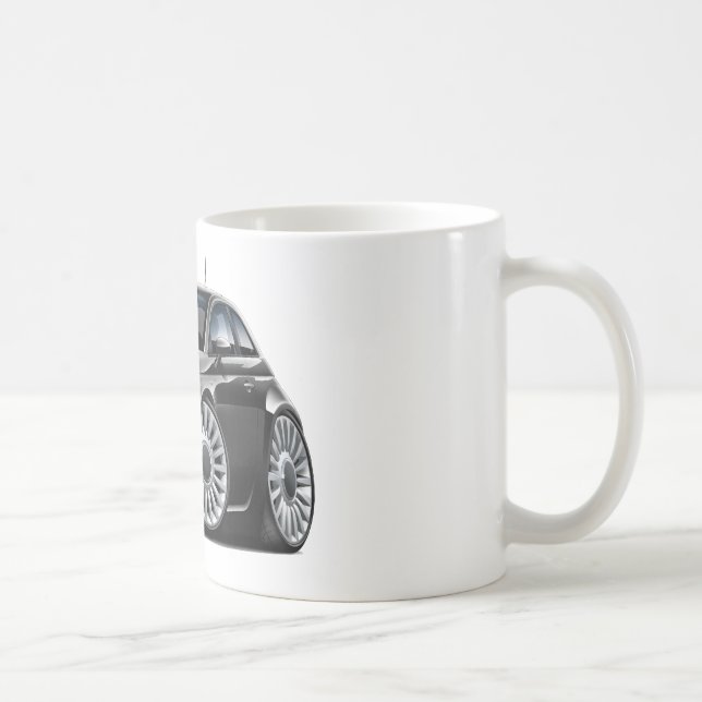 Schwarzes Auto Fiats 500 Kaffeetasse (Rechts)