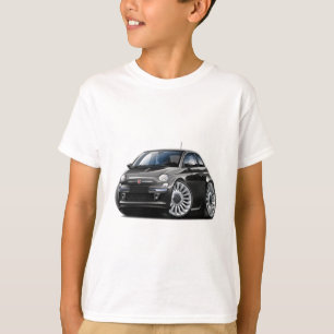 Schwarzes Auto Fiats 500 T-Shirt