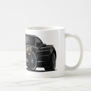 Schwarzes Auto Korvette ZR1 Kaffeetasse
