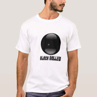 Schwarzes Balled T-Shirt