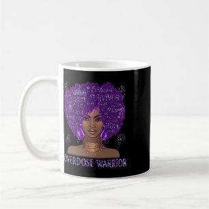 Schwarzes Band Lila Overdose Warrior Bewusstsein G Kaffeetasse