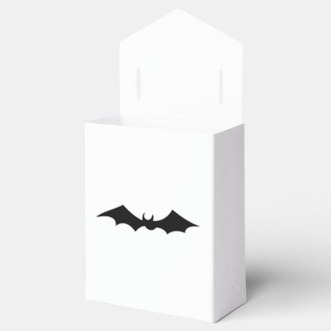 Schwarzes Bat-Bild Geschenkschachtel (Geöffnet)
