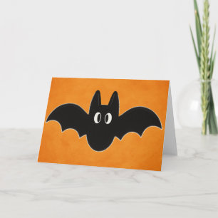 Schwarzes Bat im Hintergrund Karte