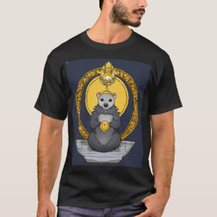 schwarzes Baumwollhemd T-Shirt