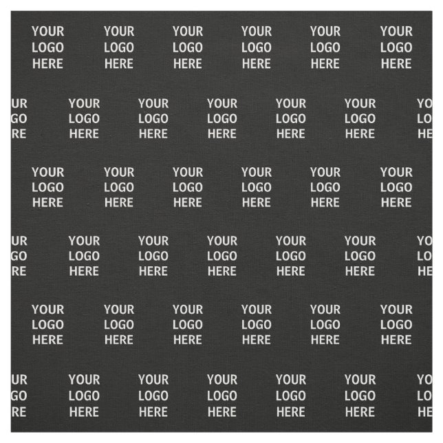 Schwarzes, benutzerdefiniertes Firmenlogo Stoff (Muster)