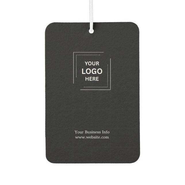 Schwarzes Berufliches benutzerdefiniertes Firmenlo Autolufterfrischer (Vorderseite)