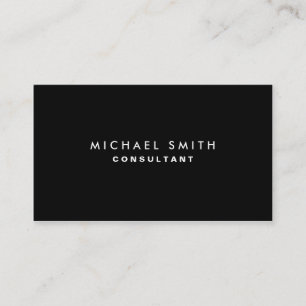 Schwarzes berufliches elegantes modernes visitenkarte