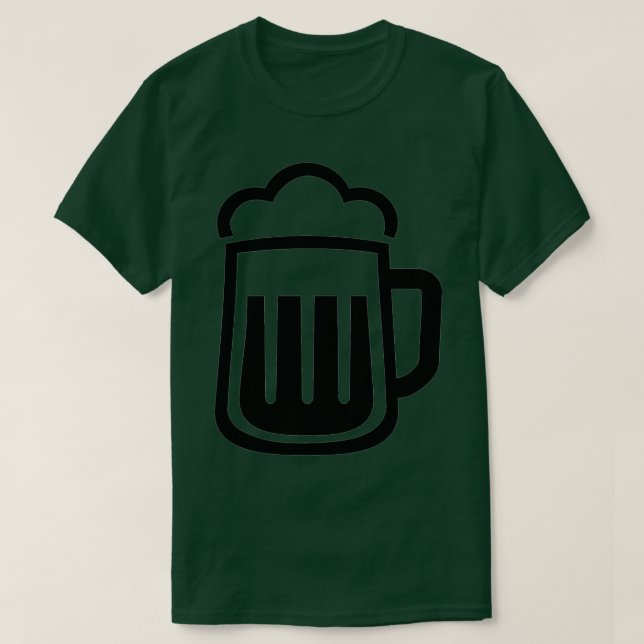 Schwarzes Bier T-Shirt (Design vorne)