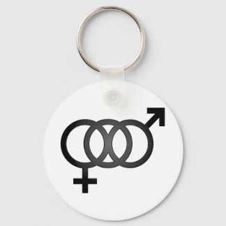 Schwarzes Bisexuelles Symbol Schlüsselanhänger