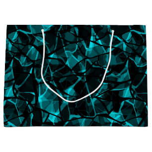 Schwarzes Blau Große Geschenktüte