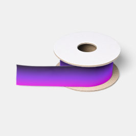 Schwarzes blaues Violett und Hot Pink Ombre Satinband