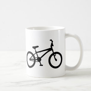 schwarzes bmx Fahrrad Tasse