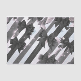 Schwarzes Bogen-2-Gewebe Seidenpapier