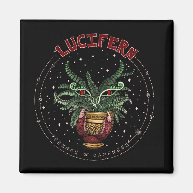 Schwarzes Böse Pflanze Halloween-Party Dekoration Magnet (Vorne)