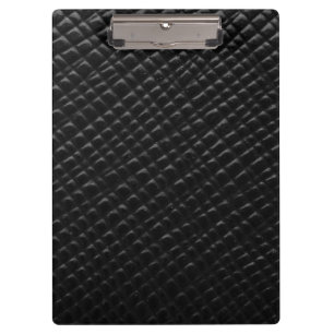 Schwarzes Box-Leder Klemmbrett