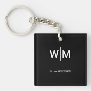 Schwarzes Branded-Logo   Unternehmen Geschäftsbetr Schlüsselanhänger