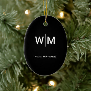Schwarzes Branding-Logo Unternehmen Geschäftsbet Keramik Ornament