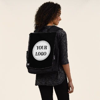 Schwarzes Branding-Logo | Unternehmensgeschäftsfir Rucksack