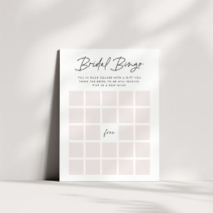 Schwarzes Brautparty Bingo Game