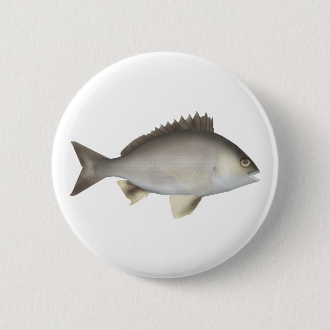 Schwarzes Bream Button (Vorderseite)