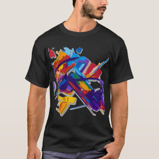 Schwarzes Bruch T-Shirt