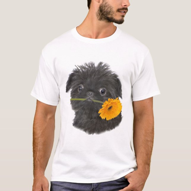 Schwarzes Brüssels Griffon für Kleid T-Shirt (Vorderseite)