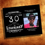 Schwarzes Budget 30. Geburtstag Einladung Flyer<br><div class="desc">Bist du dreißig geworden? Feiern Sie Ihren Meilenstein mit unserem Vintagen Flyer zum 30. Geburtstag. Dieser Flyer ist ideal für preisbewusste Gäste und bietet ein schlichtes und doch auffälliges Design, an das Sie und Ihre Gäste sich noch viele Jahre erinnern werden. Lass uns helfe dir deinen besonderen Tag mit dieser...</div>