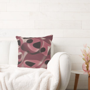 Schwarzes Burgundy-Kissen Kissen