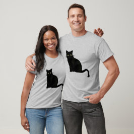 Schwarzes CAT T-Shirt