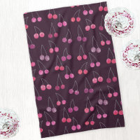 Schwarzes Cherry-Wasserfarbmuster